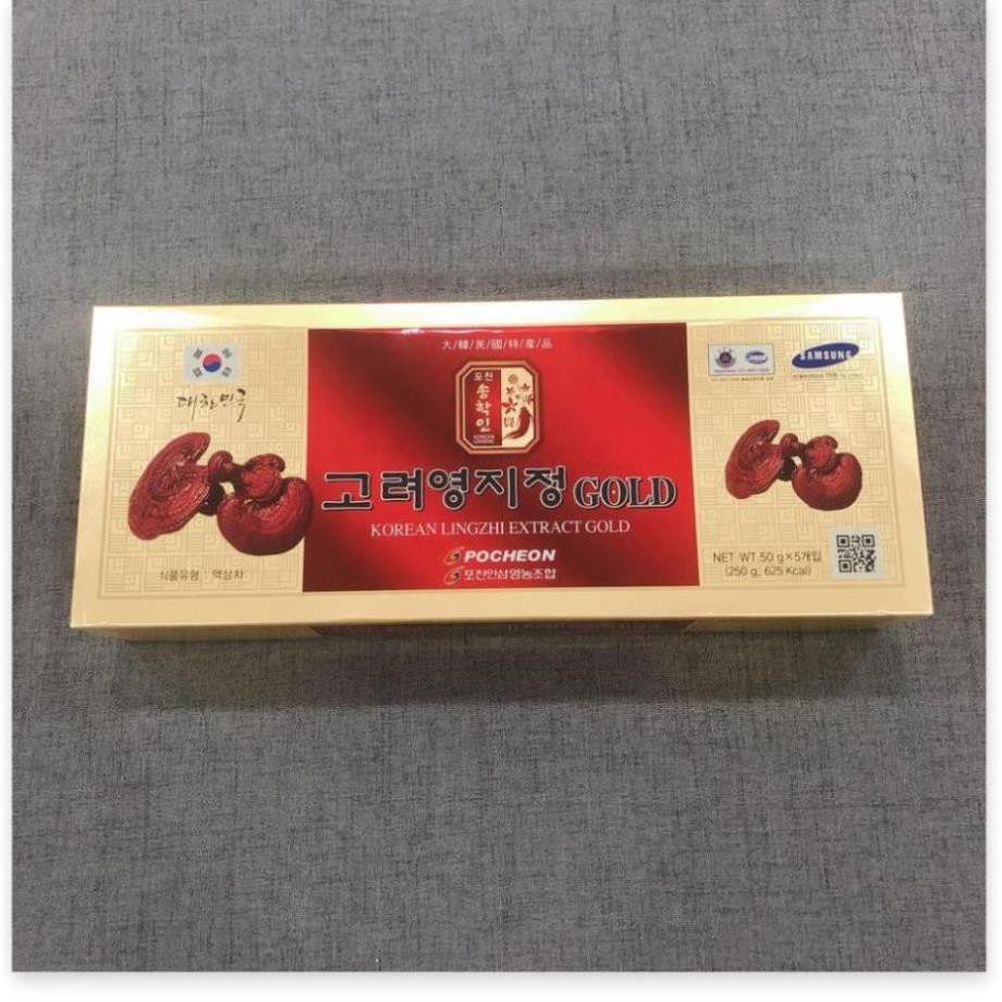 Cao Linh Chi POCHEON Hàn Quốc hộp 5 lọ - 50g (Lingzhi Extract Gold)