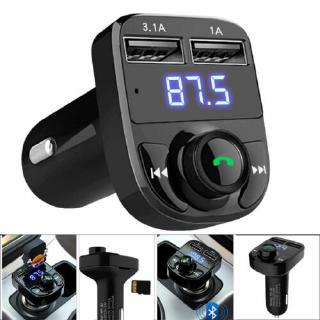 Thiết bị thu phát bluetooth phát nhạc /đài fm với 2 cổng sạc usb cao cấp cho xe ô tô