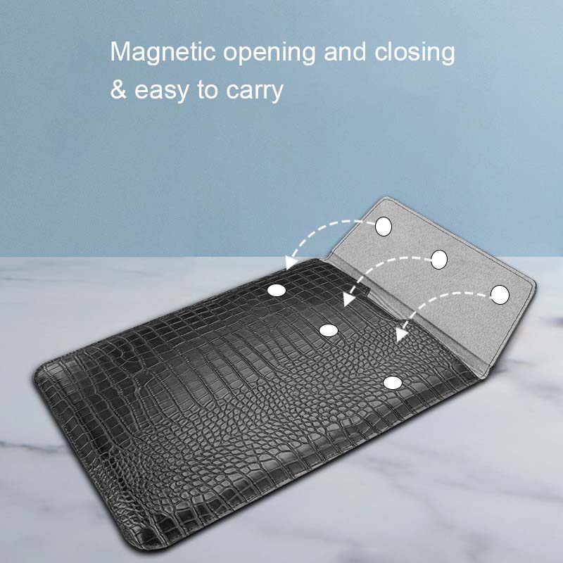 Túi Da Bảo Vệ Laptop Họa Tiết Da Cá Sấu 5 Màu Cho MacBook Air 13 inch Pro 13 inch Xiaomi Huawei 13 inch