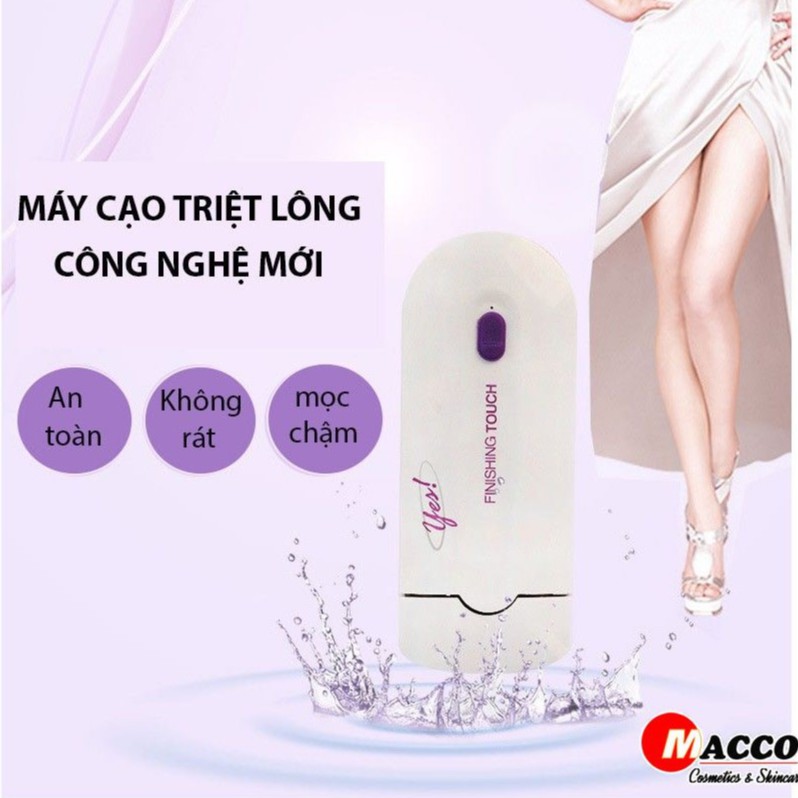 Máy Triệt Lông Tại Nhà - Yes! Finishing Touch - Tự Triệt Lông Mini 2 Lưỡi Full Box