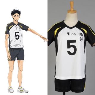 Áo thun bóng rổ in họa tiết Anime Haikyuu Fukurodani Academy thời trang 2020