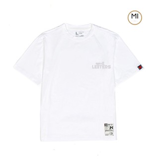 Áo thun unisex form rộng tay lỡ Phông nam nữ The letters phản quang Local Brand Chính Hãng Mi Midori