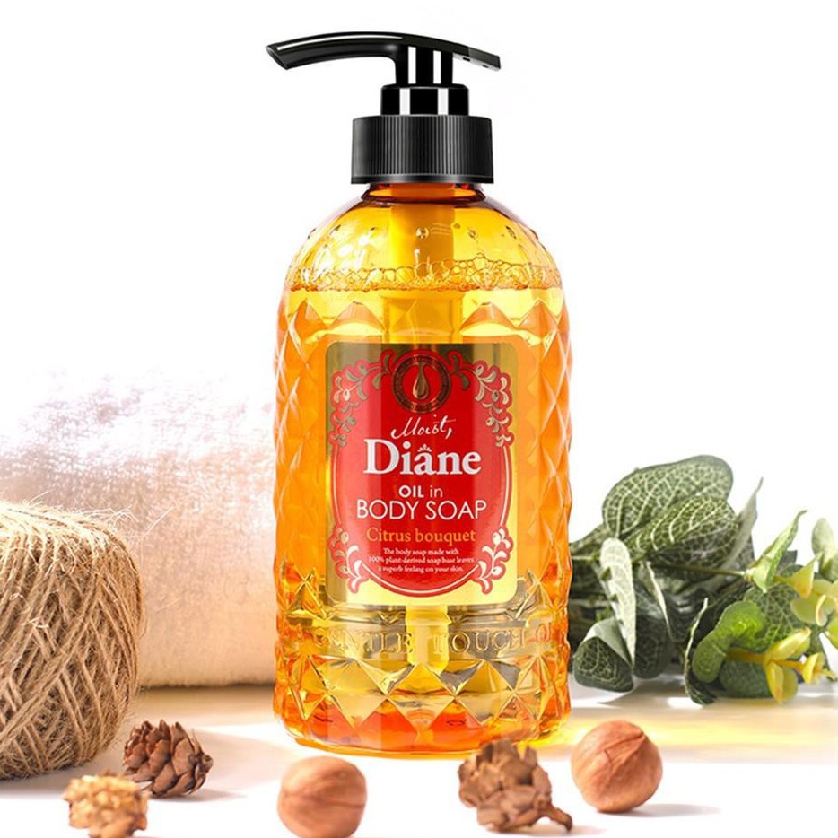 Sữa tắm dưỡng ẩm mềm da Diane Oil in Body Soap Nhật Bản 500ml