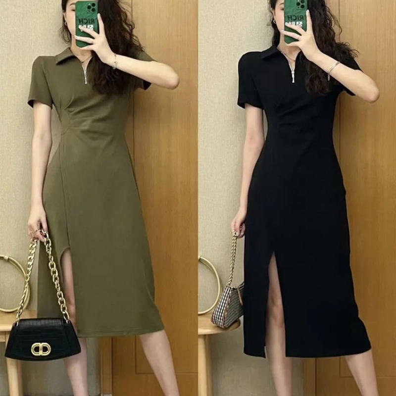 Đầm polo Dáng Lửng Thời Trang Mùa Hè Hàn Quốc 2022