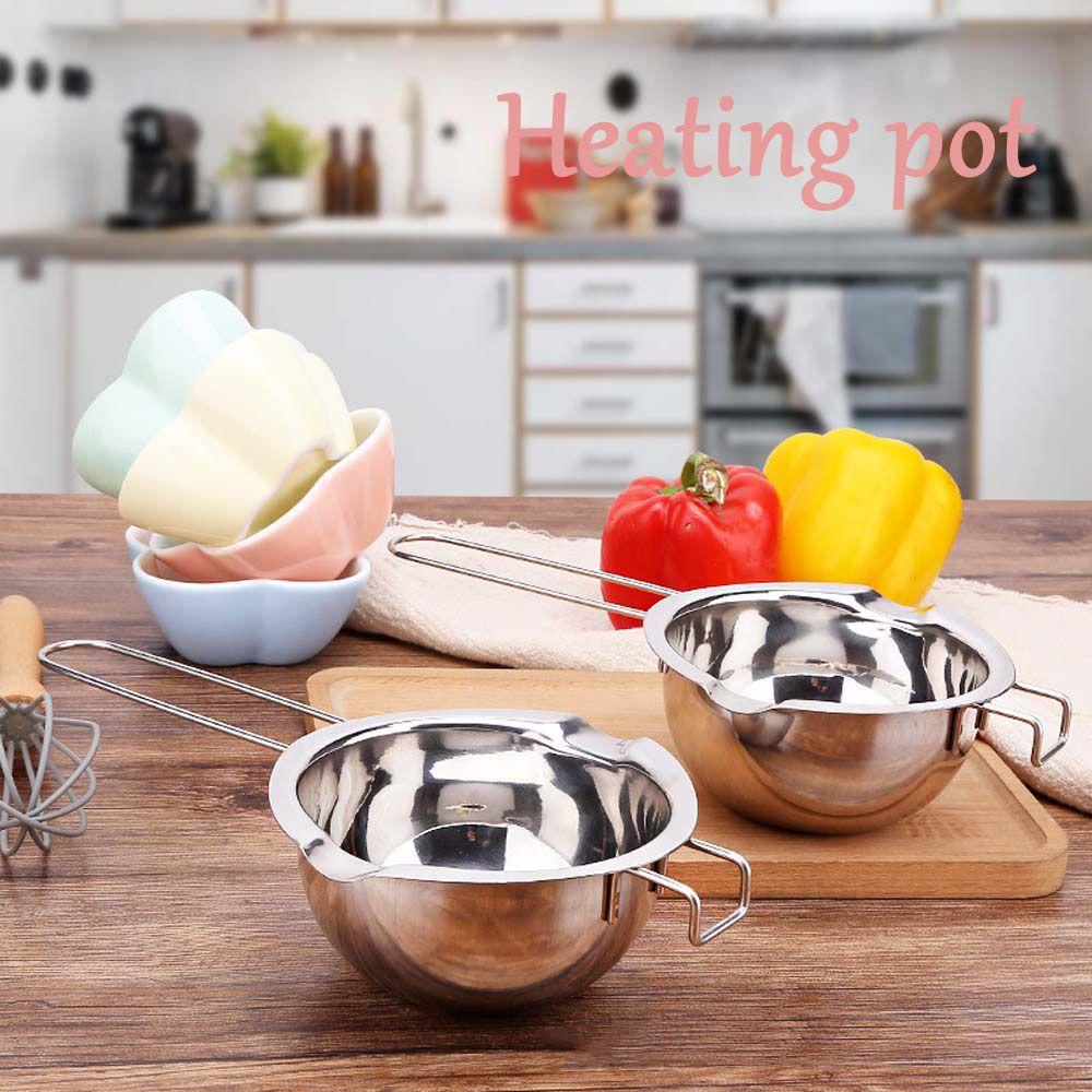 Nồi Nấu Tan Chảy Socola Bằng Thép Không Gỉ 304 Thiết Kế Cán Dài Tiện Lợi
