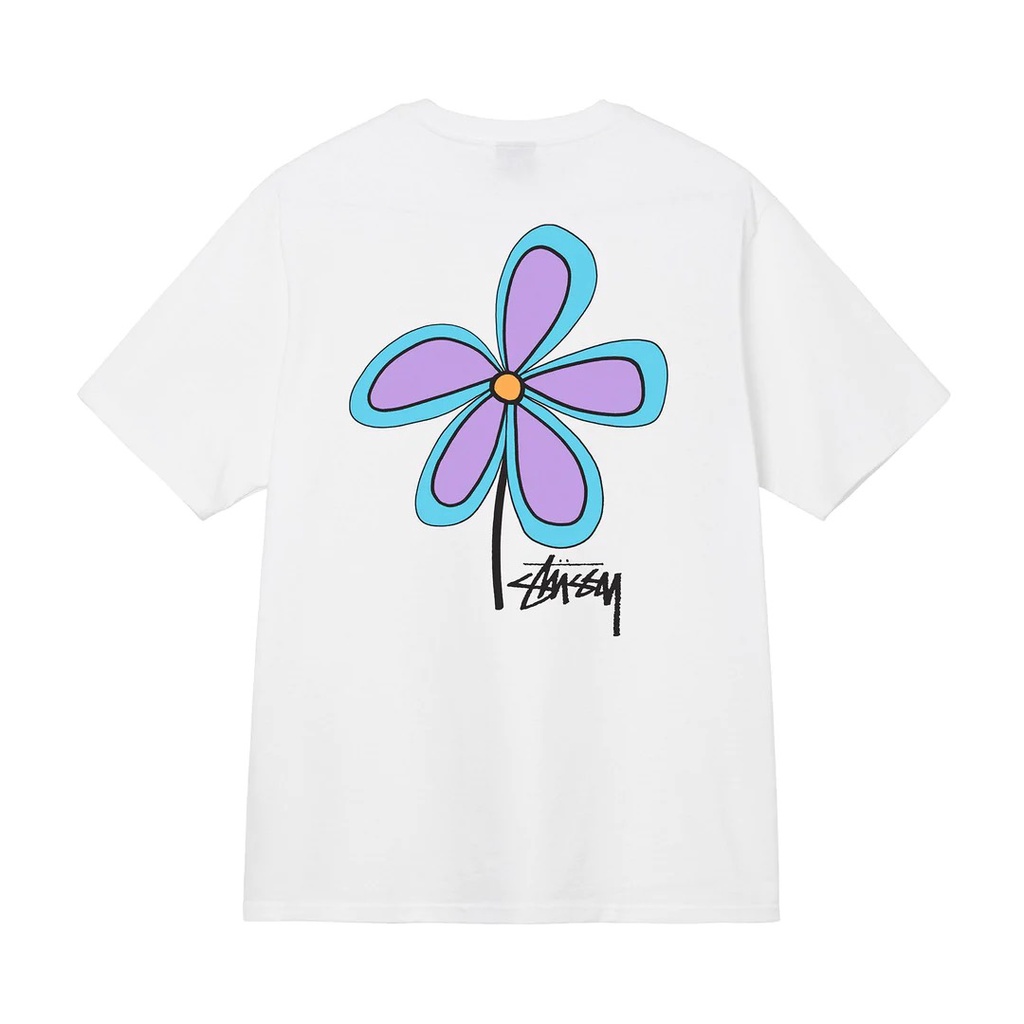 ÁO THUN STUSSY FLOWER , ÁO PHÔNG UNISEX STUSSY NAM NỮ FORM RỘNG HÀN QUỐC - CÓ SẴN