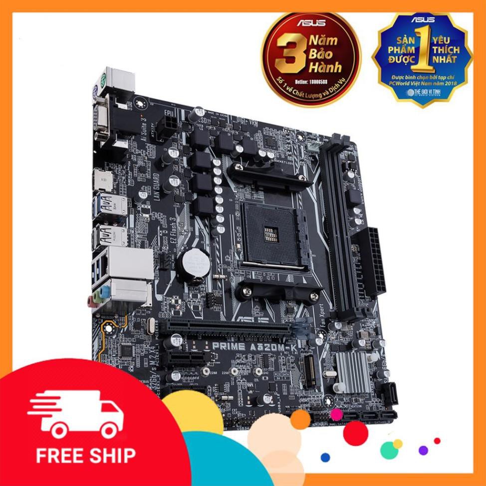 (A534) Mainboard ASUS PRIME A320M-K - New 100% BH 36 tháng