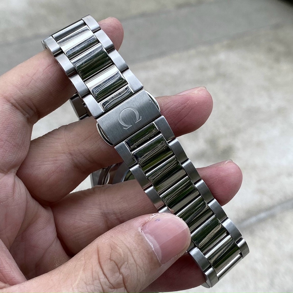 Đồng hồ nam Omega Seamaster World 42mm máy cơ Nhật cao cấp, khung thép 316l, mặt họa tiết trái đất