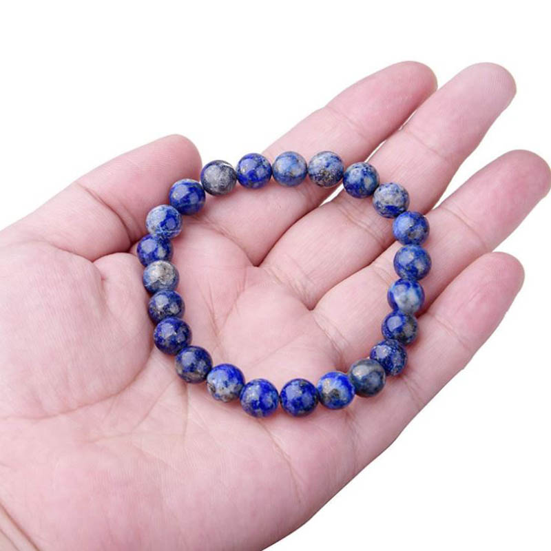 Vòng Tay Chuỗi Hạt Đá Lapis Lazuli Tự Nhiên 8mm