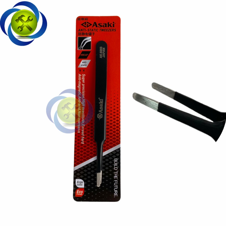 Nhíp gắp linh kiện mũi bằng ASAKI AK-9203 dài 120mm