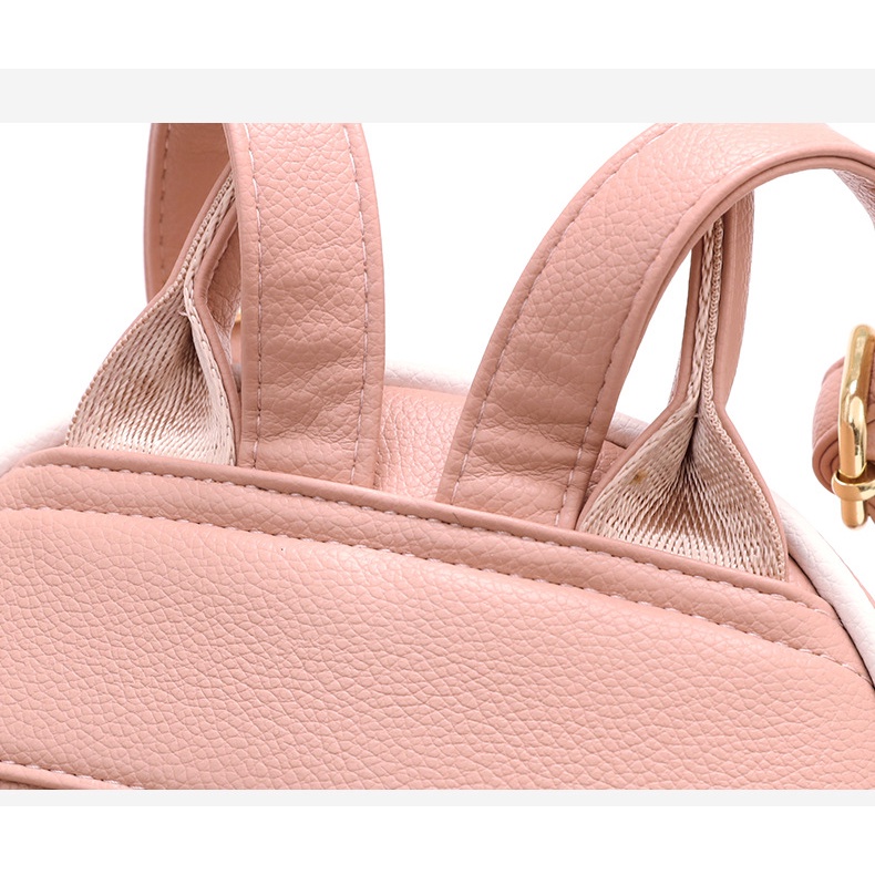 Balo da PU CHUWANGLIN kẻ sọc caro thời trang cho nữ