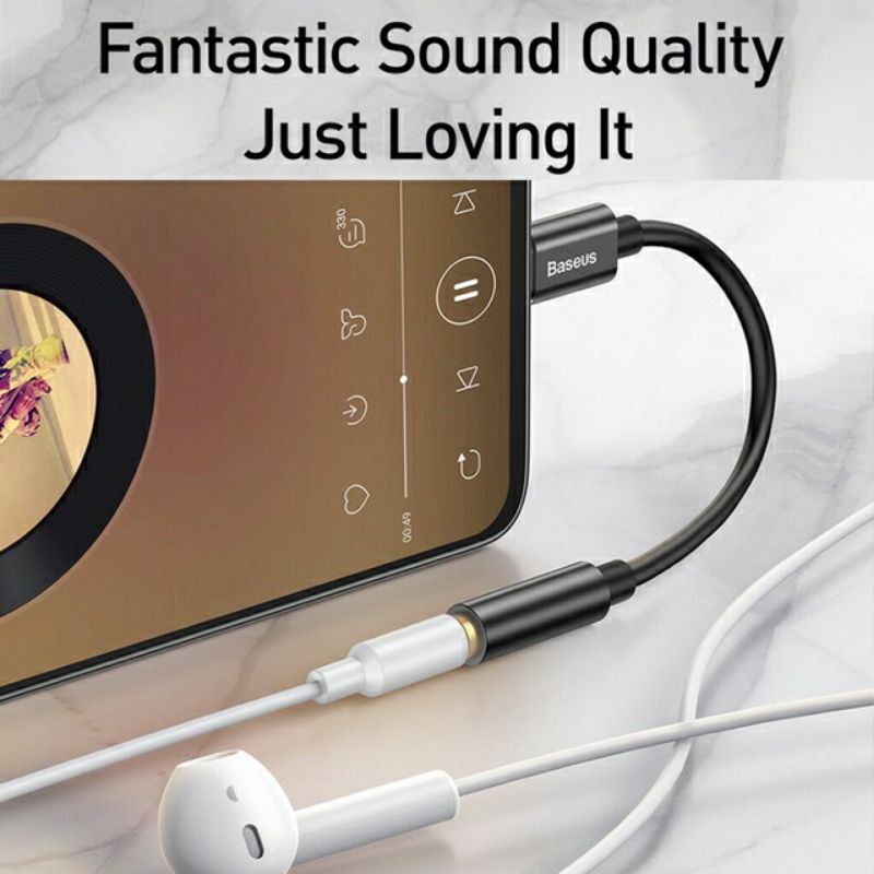 Jack chuyển đổi Type C sang cổng 3.5mm Baseus L54 chính hãng