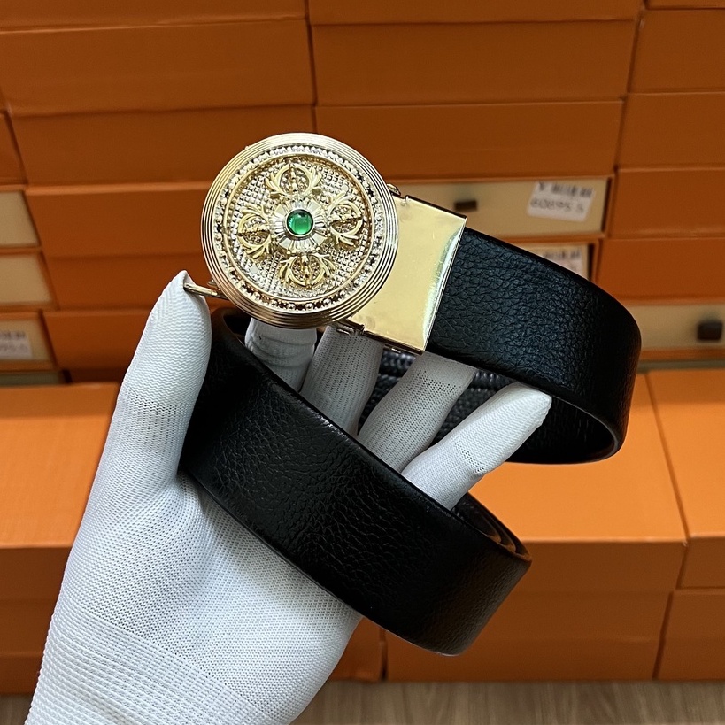 Thắt Lưng Mặt Xoay Đính Đá, Dây Nịt Mặt Xoay Cao Cấp Mặt Đúc Đặc Không Han Dỉ Dễ Phối Đồ