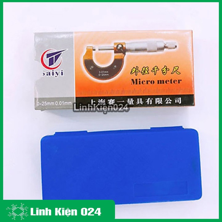 Panme Đo Ngoài 0-25mm Độ Chính Xác Cao (Sai Số 0.01mm)