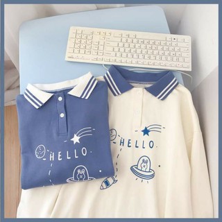 [Hàng Order]Áo polo dài tay ulzzang