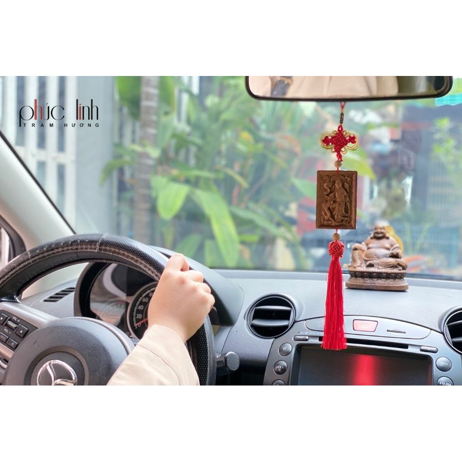 Treo Xe Ô Tô Phong Thủy Tượng Phật Trầm Hương PHÚC LINH