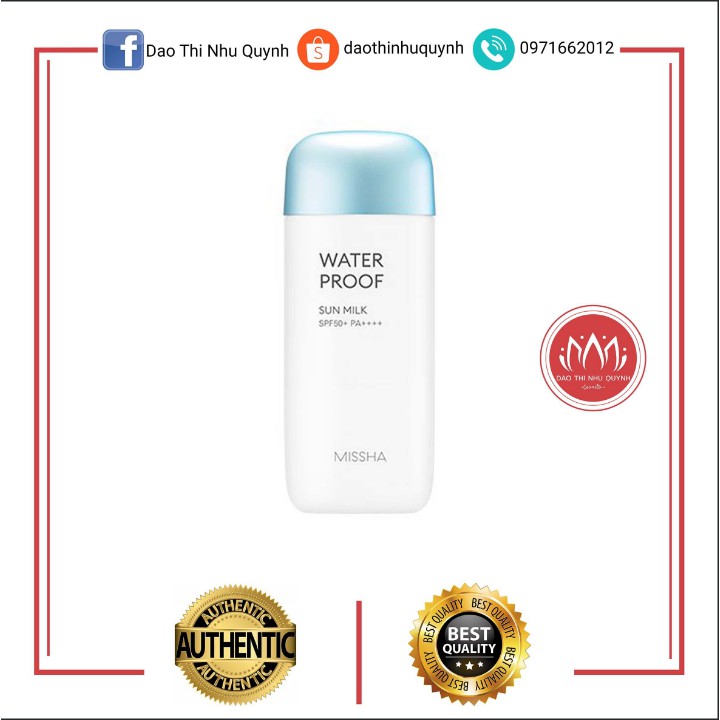 Kem chống nắng Missha All-Around Safe Block Waterproof Sun Milk