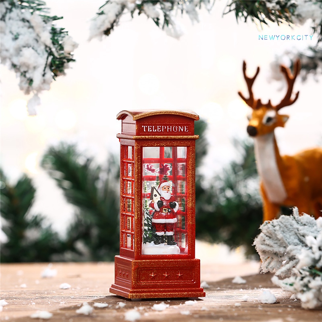 Đồ Trang Trí Giáng Sinh Điện Thoại Hình Ông Già Noel Hoạt Hình Bằng Nhựa Phát Sáng