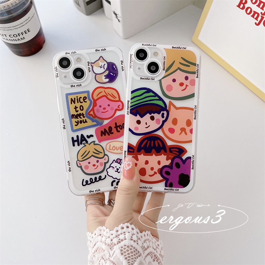 Ốp Điện Thoại Họa Tiết Bạn Thân Thời Trang Cho iPhone 13 12 11 Pro Max X XR XS Max SE 2020 8 7 Plus