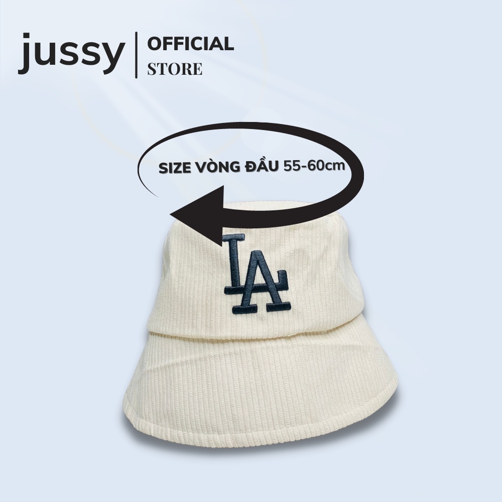 Mũ Bucket L/A Vành Cụp Jussy Official Nón Tai Bèo Chất Nhung Tăm Cao Cấp Form Unisex Nam Nữ