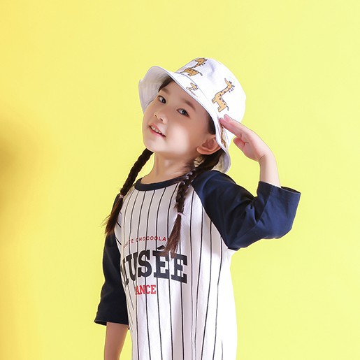 Mũ chống nắng họa tiết hoạt hình thời trang mùa hè cho bé trai + gái