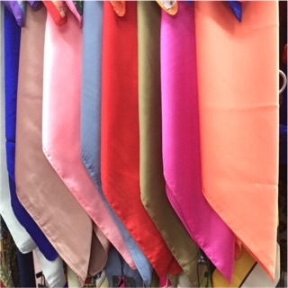 Khăn turban vuông trơn lụa đẹp 70*70
