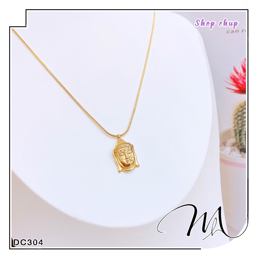 Dây chuyền nữ Titan dây mì mặt phật - Măng's House DC304