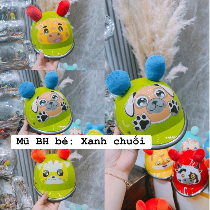 MŨ BẢO HIỂM HÌNH THÚ CHO BÉ YÊU