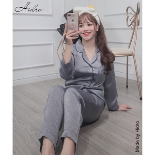 HIDRO Bộ Pijama Tằm trơn