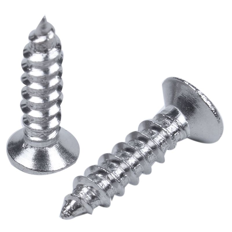 Set 60 ốc vít Phillips đầu dẹt bằng thép không gỉ 12mm x 3mm