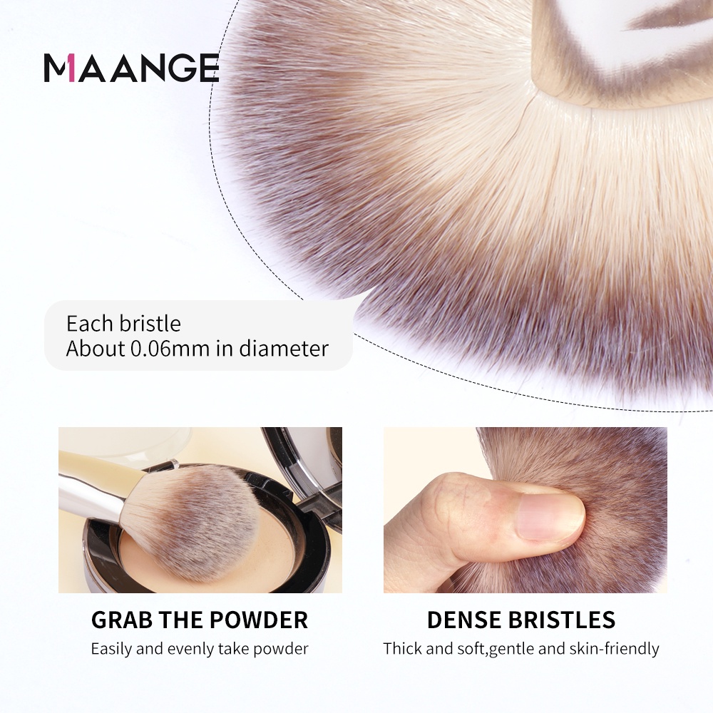 MAGEFY 6 Piece Professional Soft Bristle Makeup Brush Set