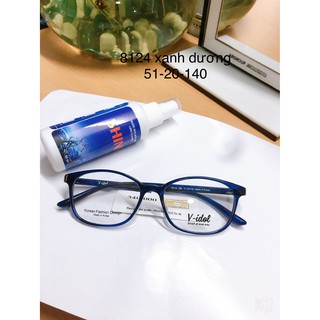 Gọng kính V Idol V8124SBL màu xanh dương- gọng nhựa chính hãng Hàn Quốc- tặng hộp
