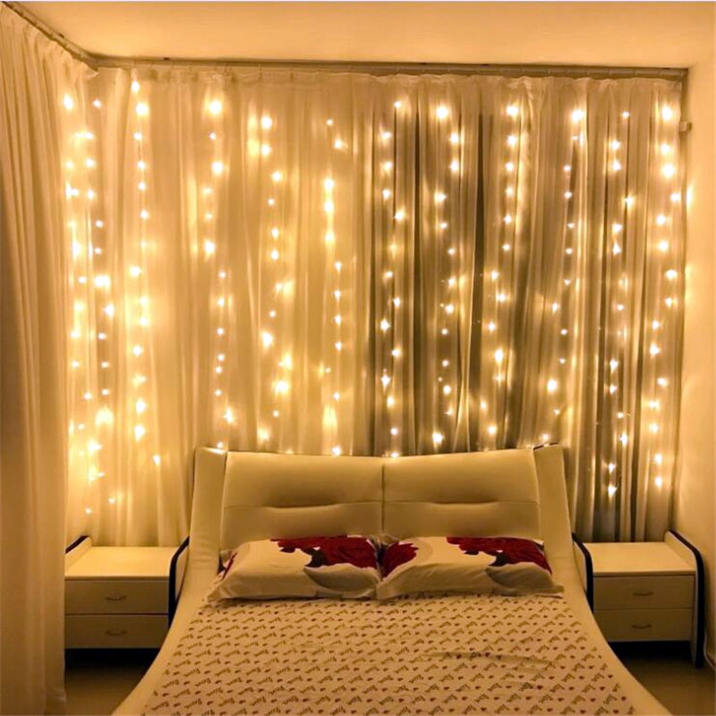 Dây Đèn LED Trang Trí Giáng Sinh Chạy Pin USB Điều Khiển Từ Xa Chống Thấm Nước 5M