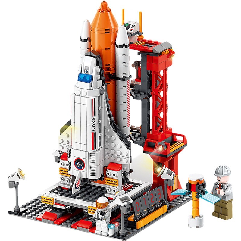 Bộ đồ chơi lắp ráp Mô hình vũ trụ 1000 pcs Hapi Toys - Tàu không gian con thoi Tên lửa 1000 chi tiết