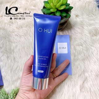 SỮA RỬA MẶT GIẢM MỤN OHUI CLINIC SCIENCE DEEP MEDI CLEANSING FOAM💦CHUẨN AUTH💦kiểm soát bã nhờn-sạch sâu tuýp 120ml