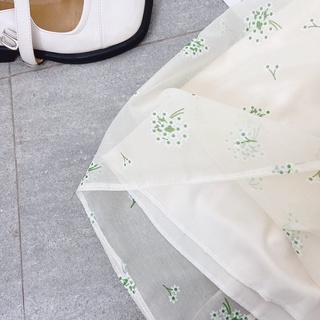 ĐẦM HOA CUTOUT NƠ LƯNG BO EO