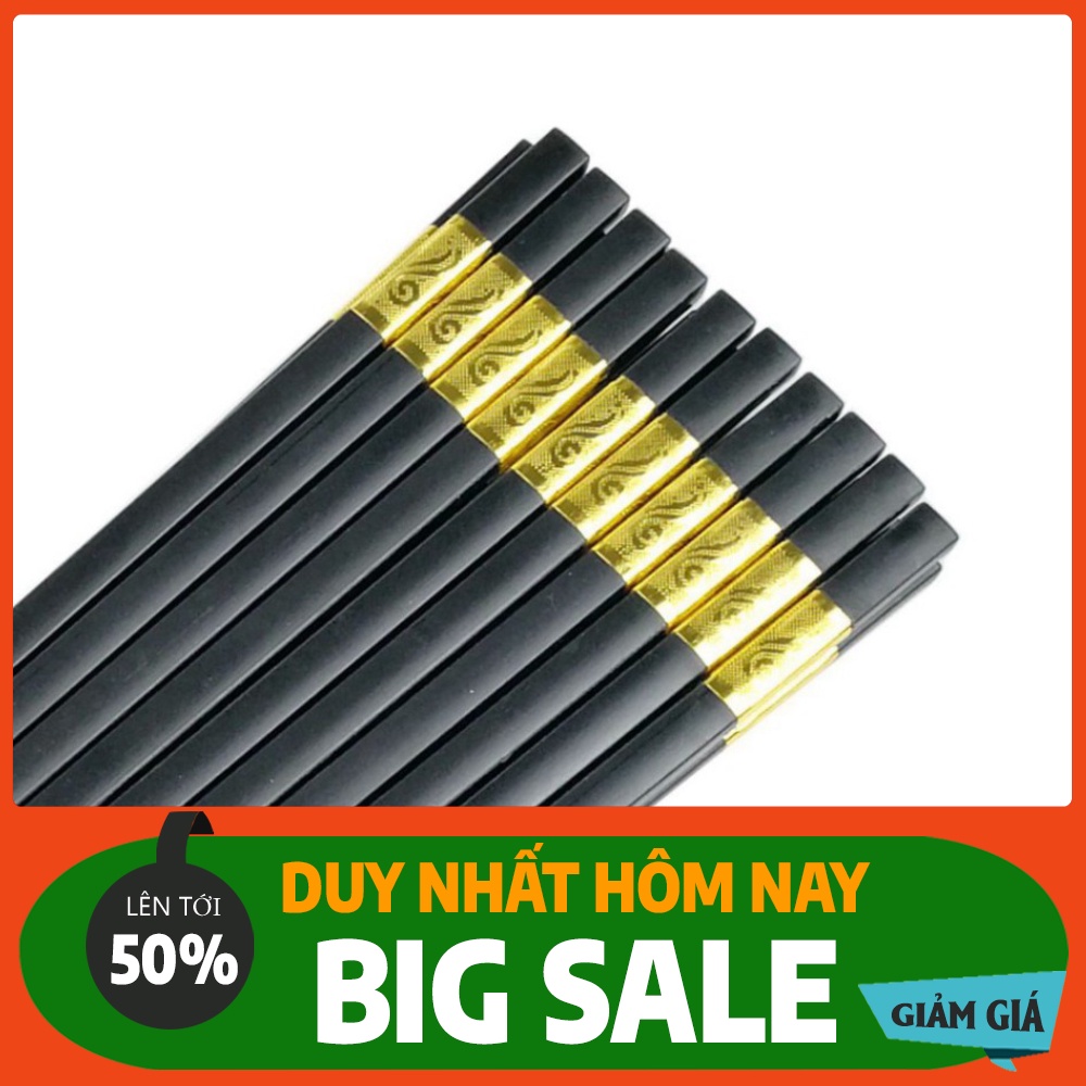 HỘP 10 ĐÔI ĐŨA ĐẦU BỌC MẠ VÀNG SỢI THỦY TINH
