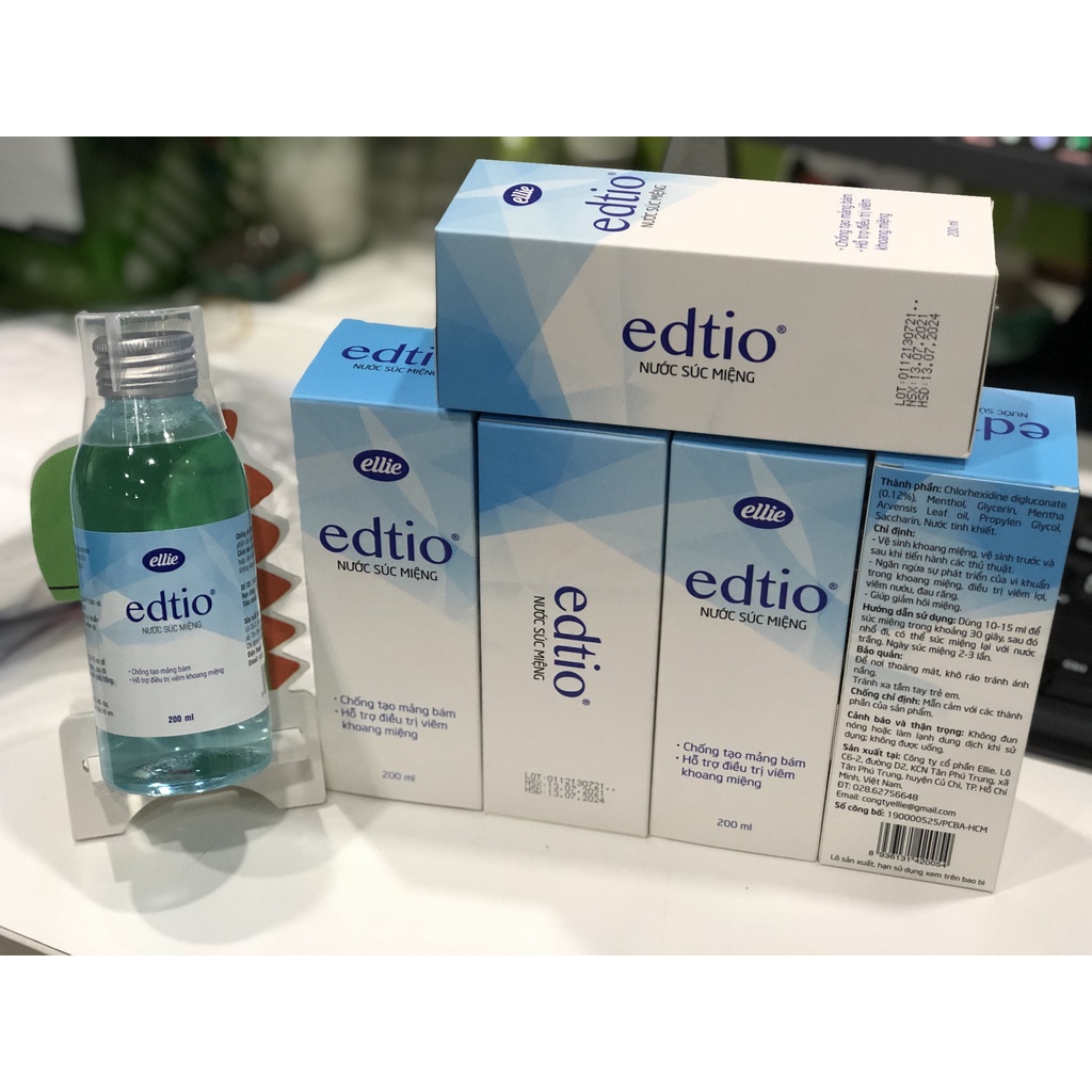 EDTIO nước súc miệng 200ml sử dụng tại Bv Chợ Rẫy