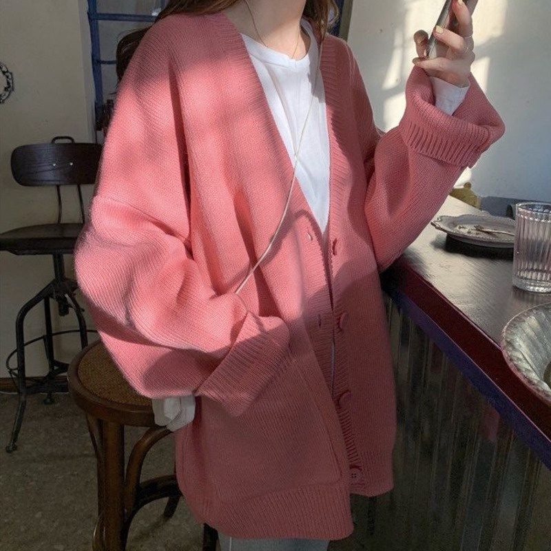 Áo Len Tay Dài Phong Cách Hàn Quốc Xinh Xắn Cho Nữ