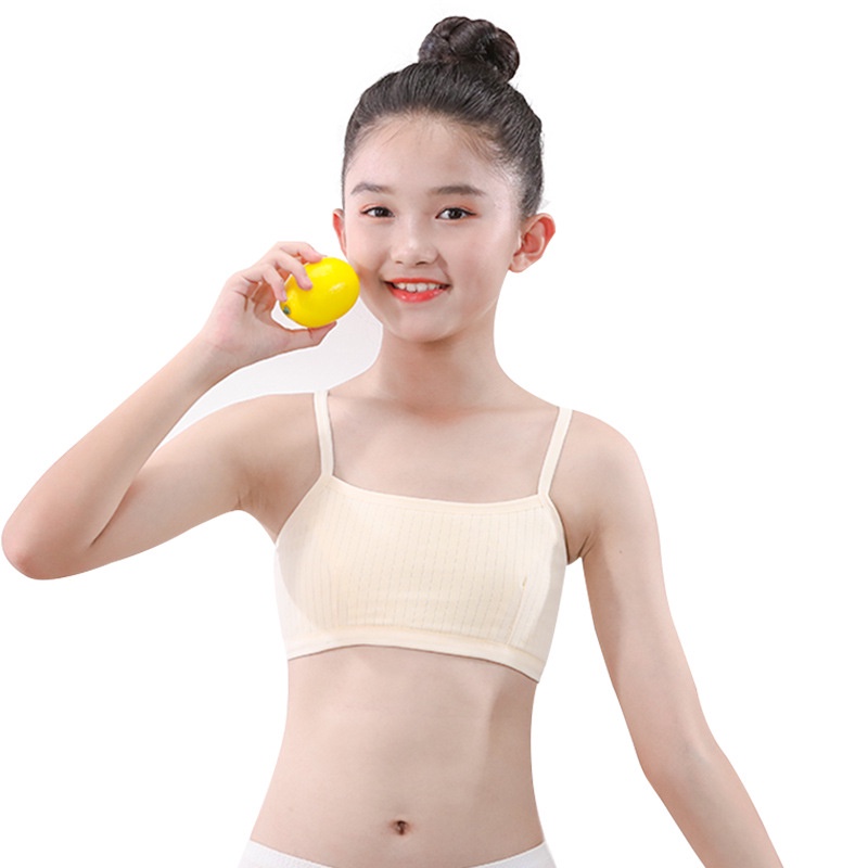 Yxy Áo Lót bralette Dạng Ống Phối Lưới Chống Bong Tróc Phát Triển Tuổi Teen Cho Bé Gái