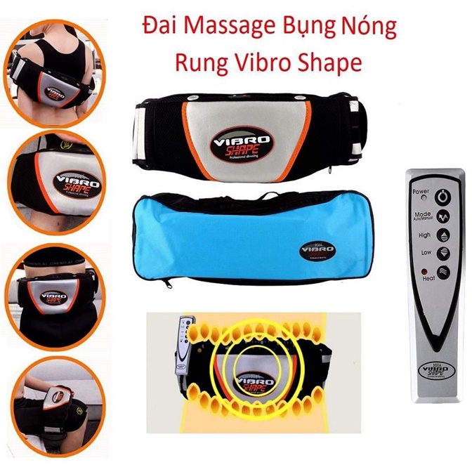 Đai rung massage VIBROSHAPE giảm mỡ bụng hiệu quả