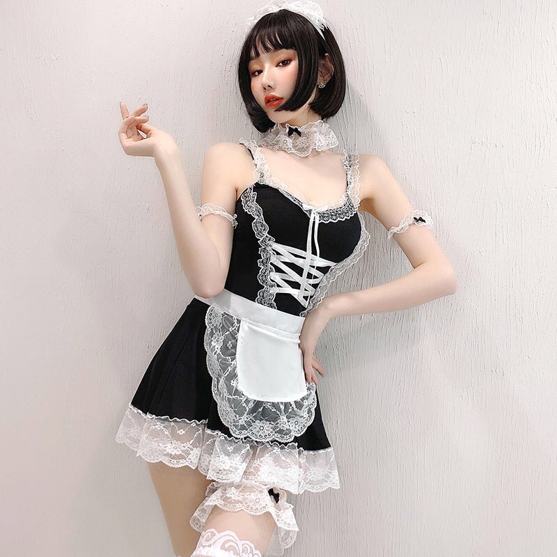 Đồ ngủ sexy cosplay hầu gái dễ thương bộ đồ ngủ gợi cảm