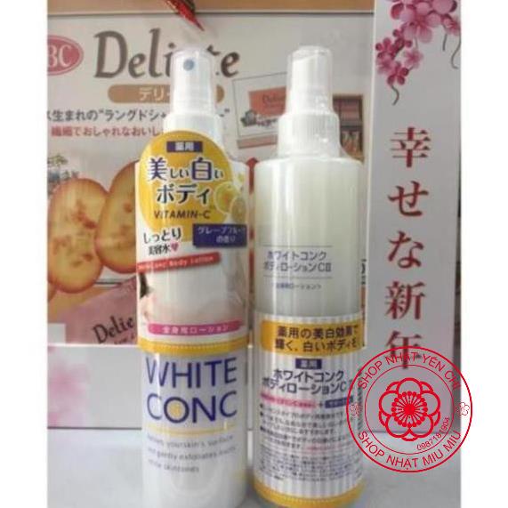 Lotion Xịt Dưỡng Da White Conc 150ml