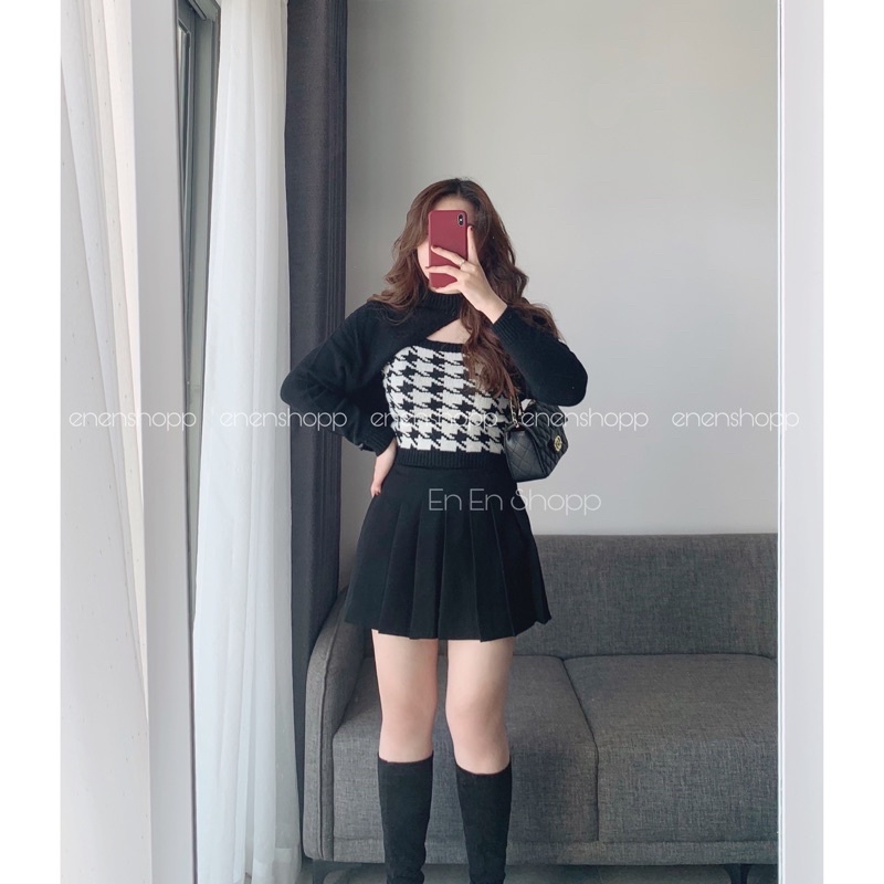 Chân váy xếp ly tennis