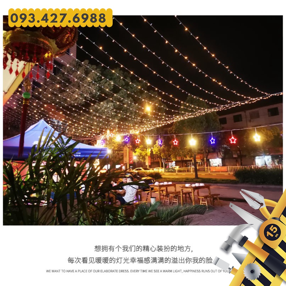 Đèn Nhấp Nháy 5m Trang Trí Nhiều Màu, Hàng Loại 1, Ánh Sáng Đẹp