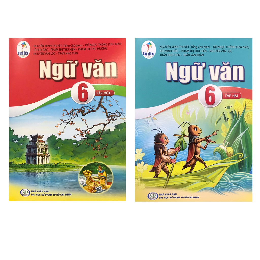 Sách Combo Ngữ Văn lớp 6 cánh diều ( 2 tập ) + Bán kèm 2 bút chì