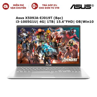 Laptop asus x509ja-ej019t i3-1005g1u | 4g | 1tb | 15.6"fhd| ob | win 10