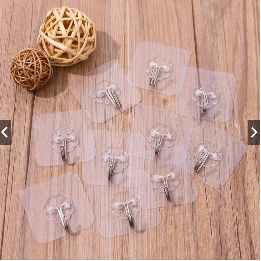 Móc Dán Tường Móc Treo Đồ Trong Suốt Loại 1