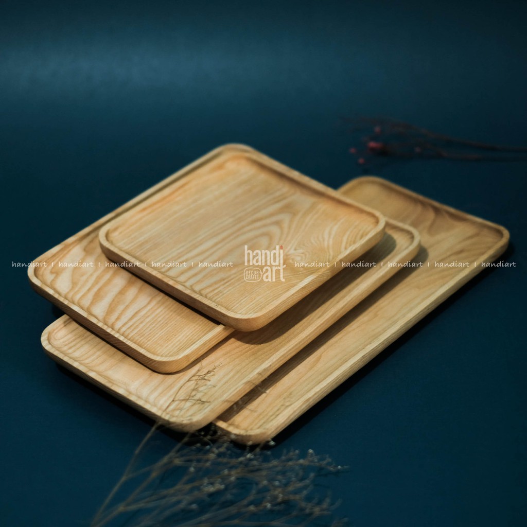 Khay gỗ Phụ kiện - Khay gỗ chữ nhật - Wooden tray