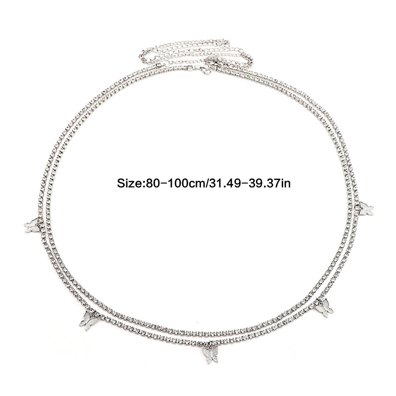 Dây Chuyền Toàn Thân Mặt Hình Bướm Đính Đá Quyến Rũ Cho Nữ